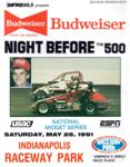 Programme cover of Indianapolis Raceway Park, 25/05/1991