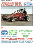 Programme cover of Indianapolis Raceway Park, 09/05/1992
