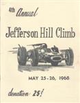 Programme cover of Jefferson Hill Climb, 26/05/1968