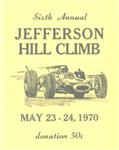 Programme cover of Jefferson Hill Climb, 24/05/1970