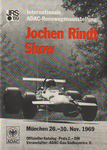 Programme cover of Jochen Rindt Show München, 1969