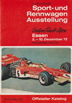 Programme cover of Jochen Rindt Show, 1972