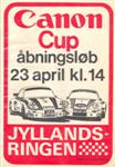 Programme cover of Jyllands-Ringen, 23/04/1978