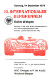 Programme cover of Kalter Wangen Hill Climb, 19/09/1976