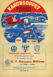 Programme cover of Karlskoga Motorstadion, 03/10/1954