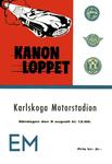Programme cover of Karlskoga Motorstadion, 09/08/1964