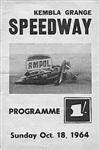 Programme cover of Kembla Grange Speedway, 18/10/1964