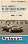 Programme cover of Kirkistown Motor Racing Circuit, 27/04/1963