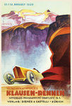 Programme cover of Klausen Hill Climb, 18/08/1929
