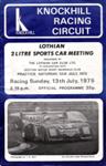 Programme cover of Knockhill Racing Circuit, 13/07/1975