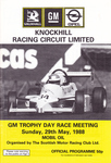 Programme cover of Knockhill Racing Circuit, 29/05/1988