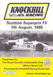 Programme cover of Knockhill Racing Circuit, 07/08/1988