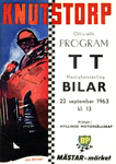 Programme cover of Ring Knutstorp, 22/09/1963