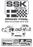 Programme cover of Ring Knutstorp, 28/09/1974