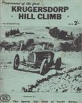 Programme cover of Krugersdorp Hill Climb, 24/11/1956