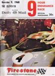 Programme cover of Kyalami Grand Prix Circuit, 09/11/1968