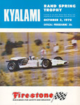 Programme cover of Kyalami Grand Prix Circuit, 03/10/1970