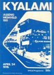 Programme cover of Kyalami Grand Prix Circuit, 24/04/1976