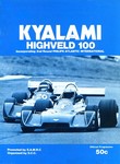 Programme cover of Kyalami Grand Prix Circuit, 29/01/1977