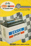 Programme cover of Kyalami Grand Prix Circuit, 23/01/1982