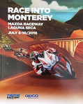 Programme cover of Laguna Seca Raceway, 10/07/2016