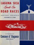 Programme cover of Laguna Seca Raceway, 09/11/1958