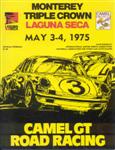Programme cover of Laguna Seca Raceway, 04/05/1975