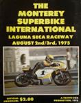 Programme cover of Laguna Seca Raceway, 03/08/1975