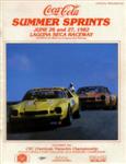 Programme cover of Laguna Seca Raceway, 27/06/1982