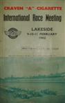 Programme cover of Lakeside International Raceway, 11/02/1962
