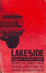 Programme cover of Lakeside International Raceway, 22/11/1964