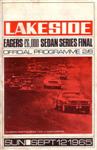 Programme cover of Lakeside International Raceway, 12/09/1965