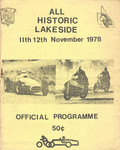 Programme cover of Lakeside International Raceway, 12/11/1978