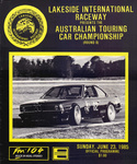 Programme cover of Lakeside International Raceway, 23/06/1985