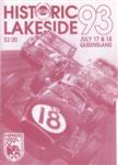 Programme cover of Lakeside International Raceway, 18/07/1993