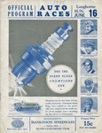 Programme cover of Langhorne Speedway, 16/06/1935