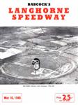Programme cover of Langhorne Speedway, 16/05/1948