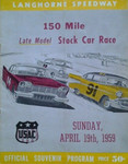 Programme cover of Langhorne Speedway, 19/04/1959