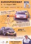 Programme cover of EuroSpeedway Lausitz, 04/08/2001