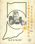 Programme cover of Lawrenceburg Speedway, 1975