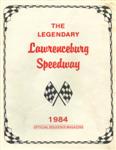 Programme cover of Lawrenceburg Speedway, 1984