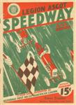Programme cover of Legion Ascot Speedway, 21/12/1930
