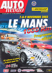 Programme cover of Bugatti Circuit, 09/11/2003