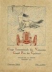 Programme cover of Circuit de la Sarthe, 17/09/1921