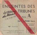 Circuit de la Sarthe Ticket, 12/06/1955