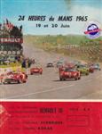 Programme cover of Circuit de la Sarthe, 20/06/1965