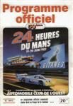 Programme cover of Circuit de la Sarthe, 20/06/1982