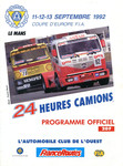 Programme cover of Bugatti Circuit, 13/09/1992