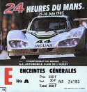 Circuit de la Sarthe Ticket, 16/06/1985