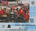 Circuit de la Sarthe Ticket, 23/06/1991